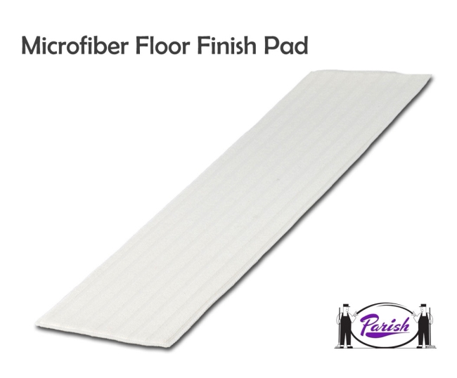 IMP 18&quot;  WHITE MICROFIBER  TRAPEZOID FINISH PAD (12/PKG)