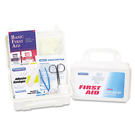 FIRST AID KIT FOR UP TO 25 PEOPLE, 113 PIECE, PLASTIC 