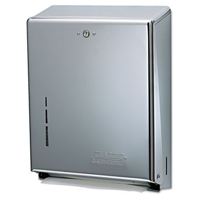 SAN JAMAR C FOLD/MULTI FOLD TOWEL DISPENSER|BRIGHT CHROME