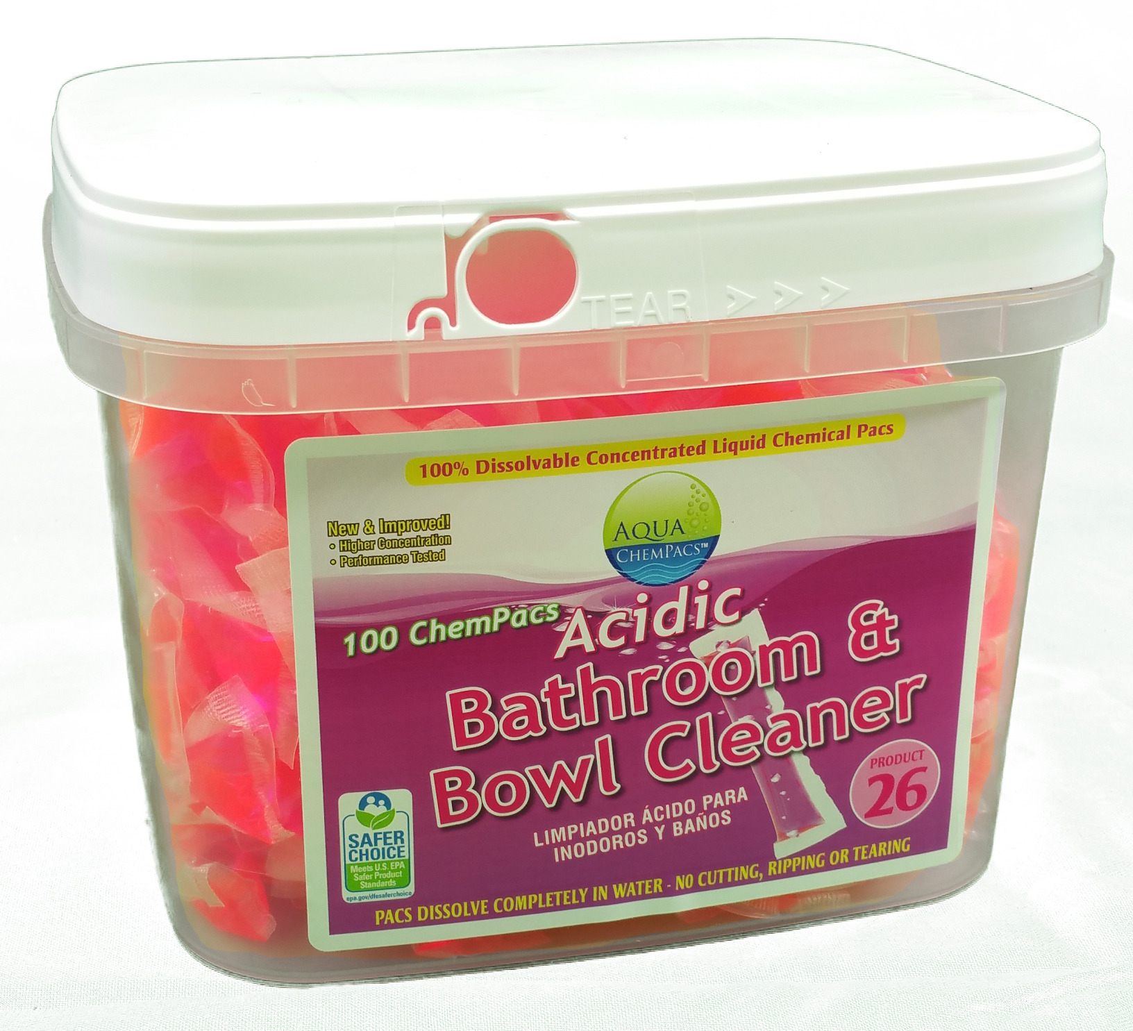 AQUA CHEMPACS ACID BOWL  CLEANER(100)4-0620,9320958