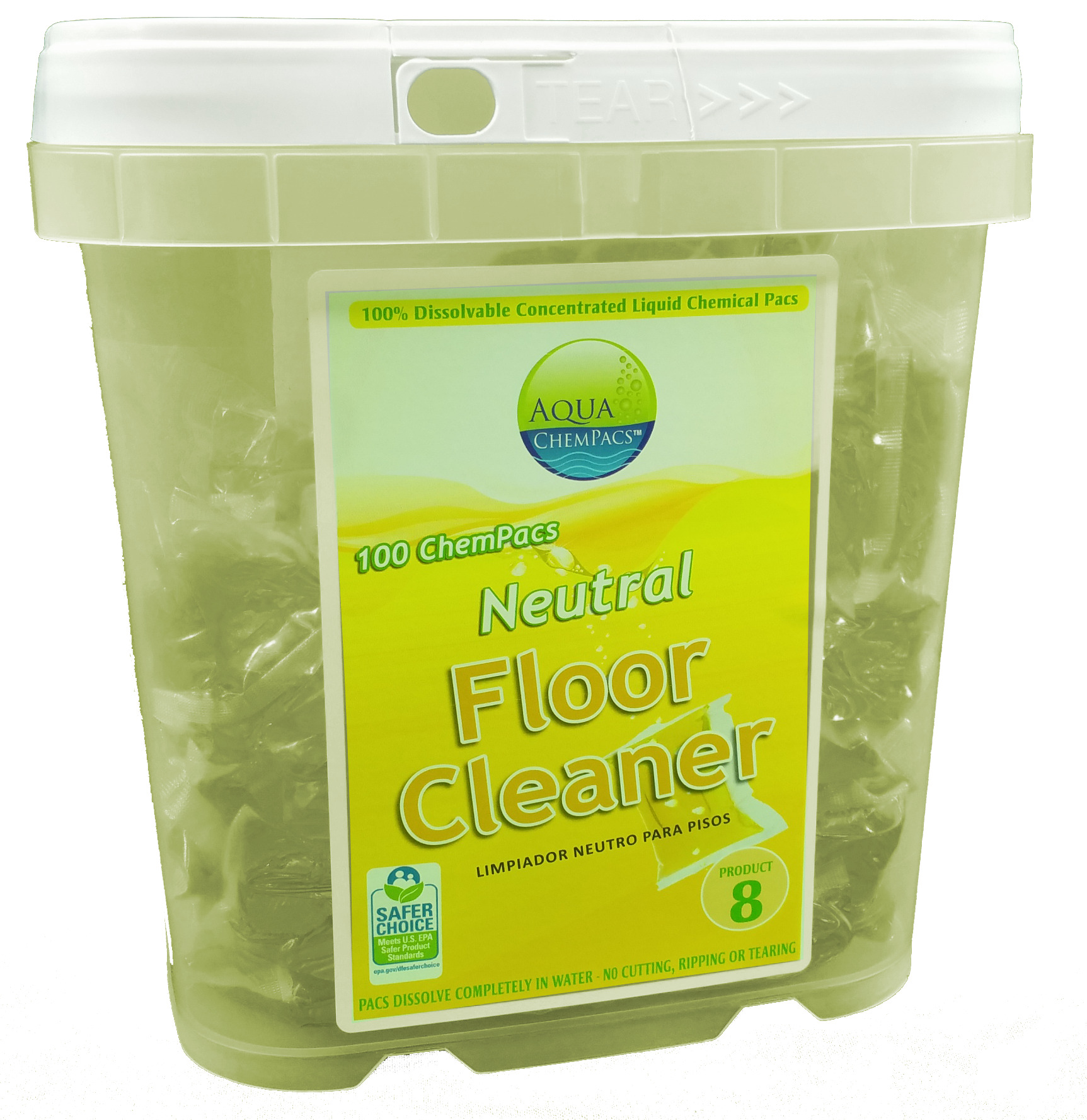 AQUA CHEMPACS NEUTRAL FLOOR CLEANER(100)4-0615,9320957