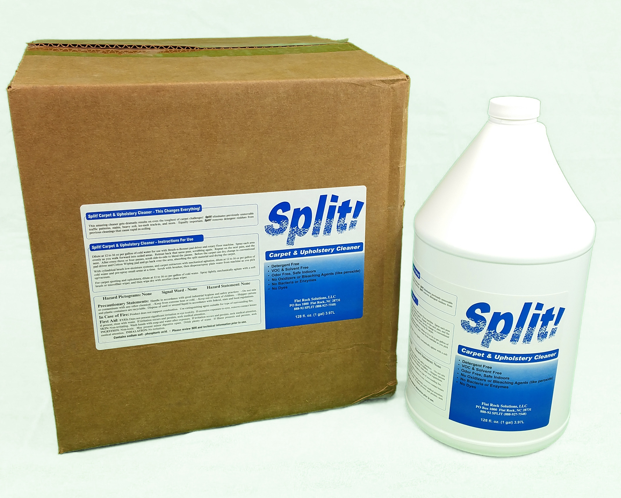 SPLIT CARPET AND UPHOLSTERY CLEANER BLUE LABEL(4)