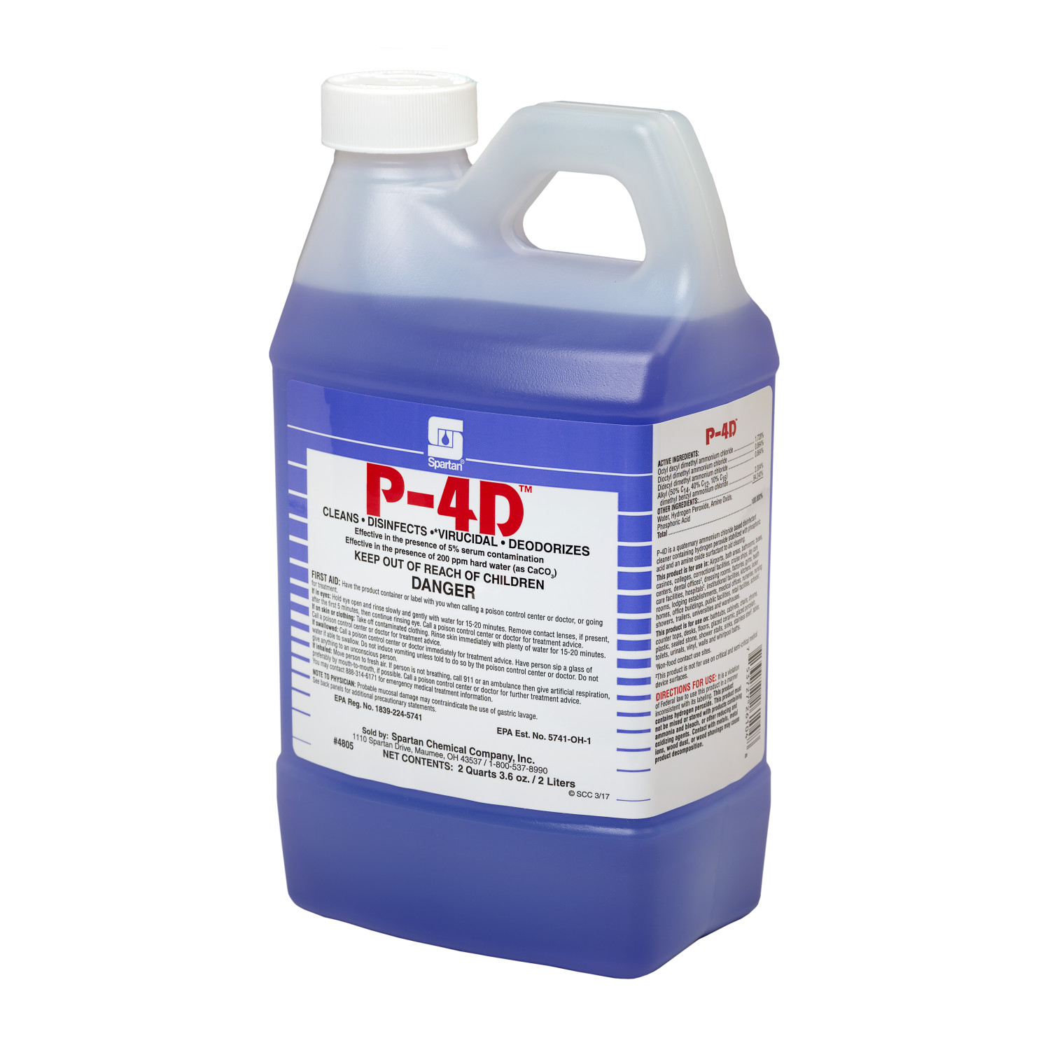 COG CLEAN BY 4D  DISINFECTANT (4/2LTRS)#26