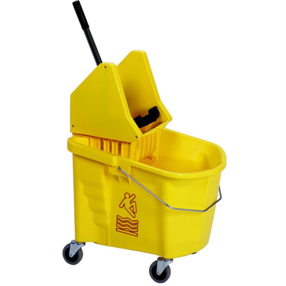 35QT YELLOW COMBO PACK WITH DOWNPRESS WRINGER 