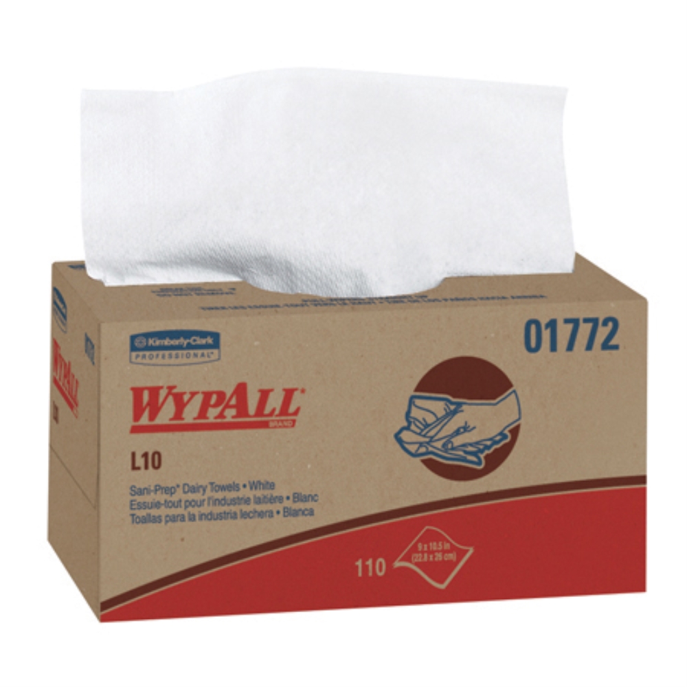 KC WYPALL L10 SANIPREP DAIRY TOWEL POP UP BOX 18/110