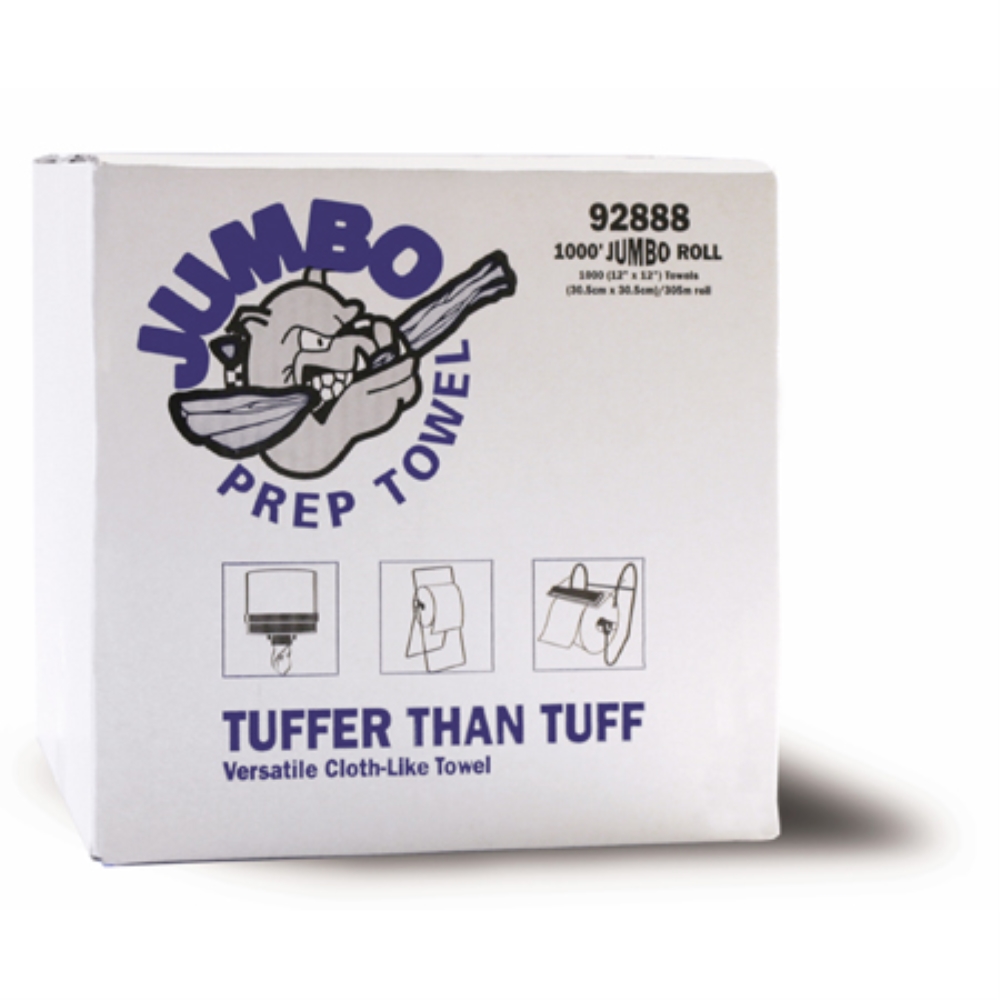 JUMBO BLUE PREP TOWEL 1000&#39; ROLL(12&quot;X12&quot;SHEETS)1ROLL/CS