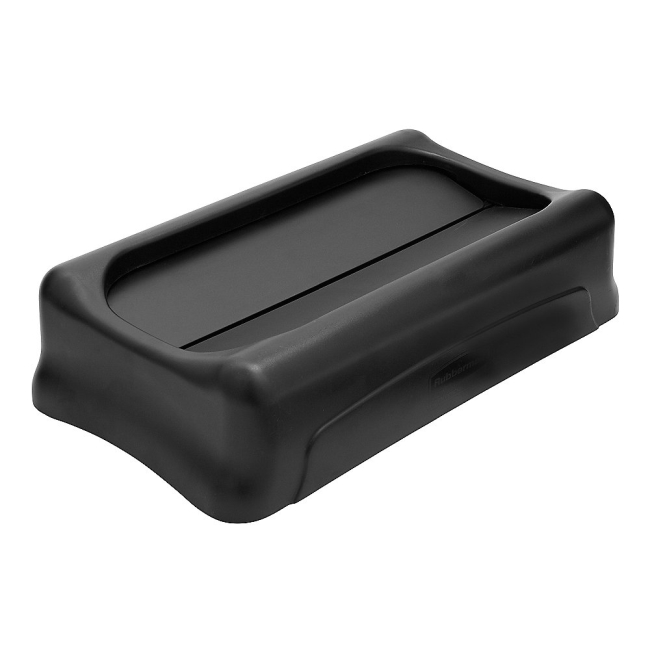 RCP BLACK SWING TOP LID FOR  RECTANGULAR SLIM JIM CONTAINER