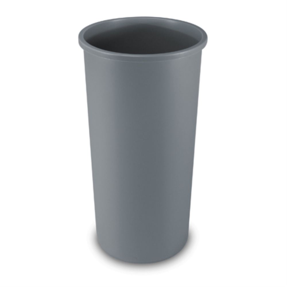 22GAL ROUND WASTE RECEPTACLE GRAY