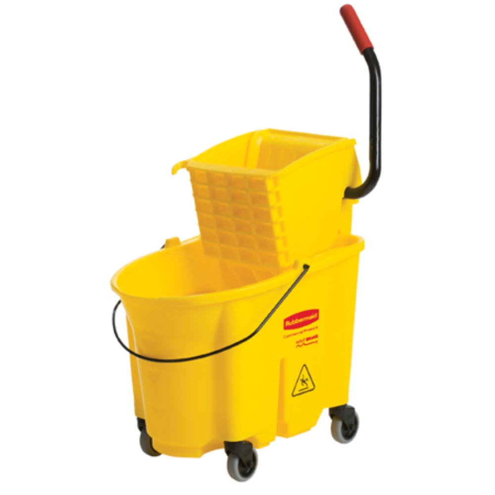 35QT WAVEBREAK COMBO WITH SIDEPRESS WRINGER-YELLOW