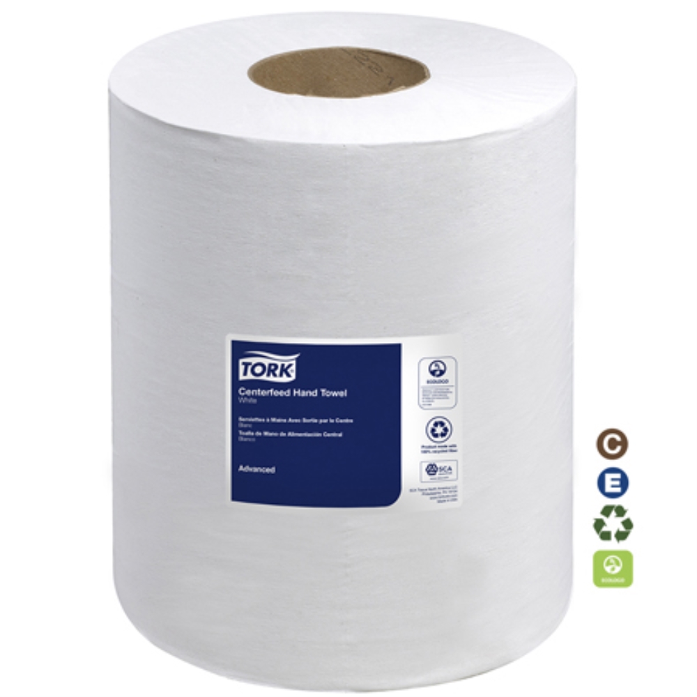 TORK 2PLY 600&#39; CENTER PULL WHITE TOWEL (6)