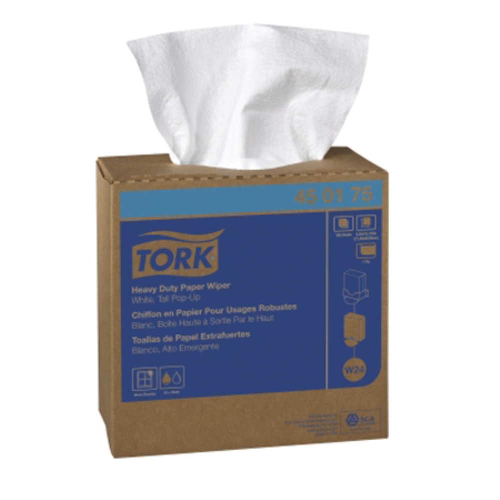 TORK HD WHITE PAPER POP UP WIPE(10/90)450175 REPLACES