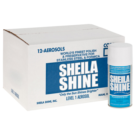 SHEILA SHINE SS CLEANER/POLISH AEROSOL CAN 12/CS