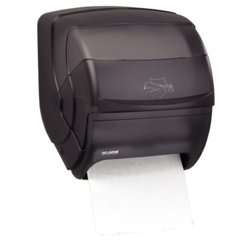 SAN JAMAR INTEGRA BLK LEVER TOWEL DISPENSER